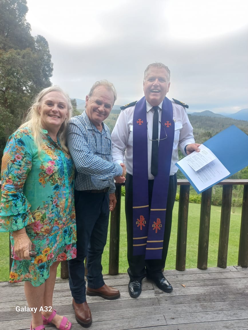 Wedding ceremony by Dr. Gerrit Rademeyer in White River