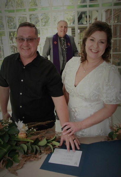 Wedding ceremony by Dr. Gerrit Rademeyer in White River