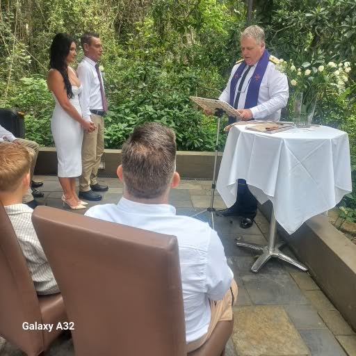 Wedding ceremony by Dr. Gerrit Rademeyer in White River