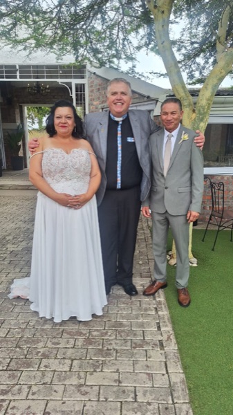 Wedding ceremony by Dr. Gerrit Rademeyer in White River