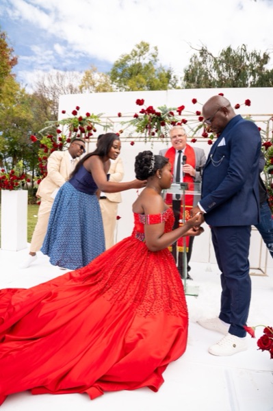 Wedding ceremony by Dr. Gerrit Rademeyer in White River