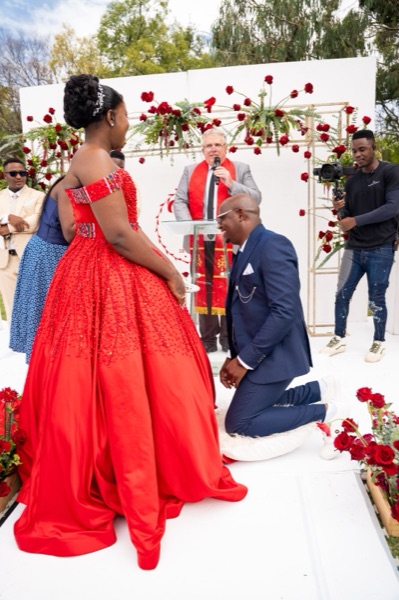 Wedding ceremony by Dr. Gerrit Rademeyer in White River
